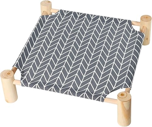 Patas Lague Hamaca para gatos y perros pequeños, cama de madera transpirable para gatos y mascotas, conejo, refrigeración, para exteriores, muebles disponible en Yaxa Colombia