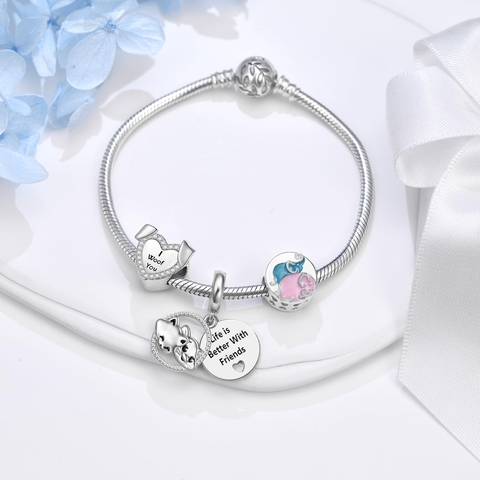 SEVENWELL charms pszczoła motyl owad żółw muszla rozgwiazda ocean charms do Pandora