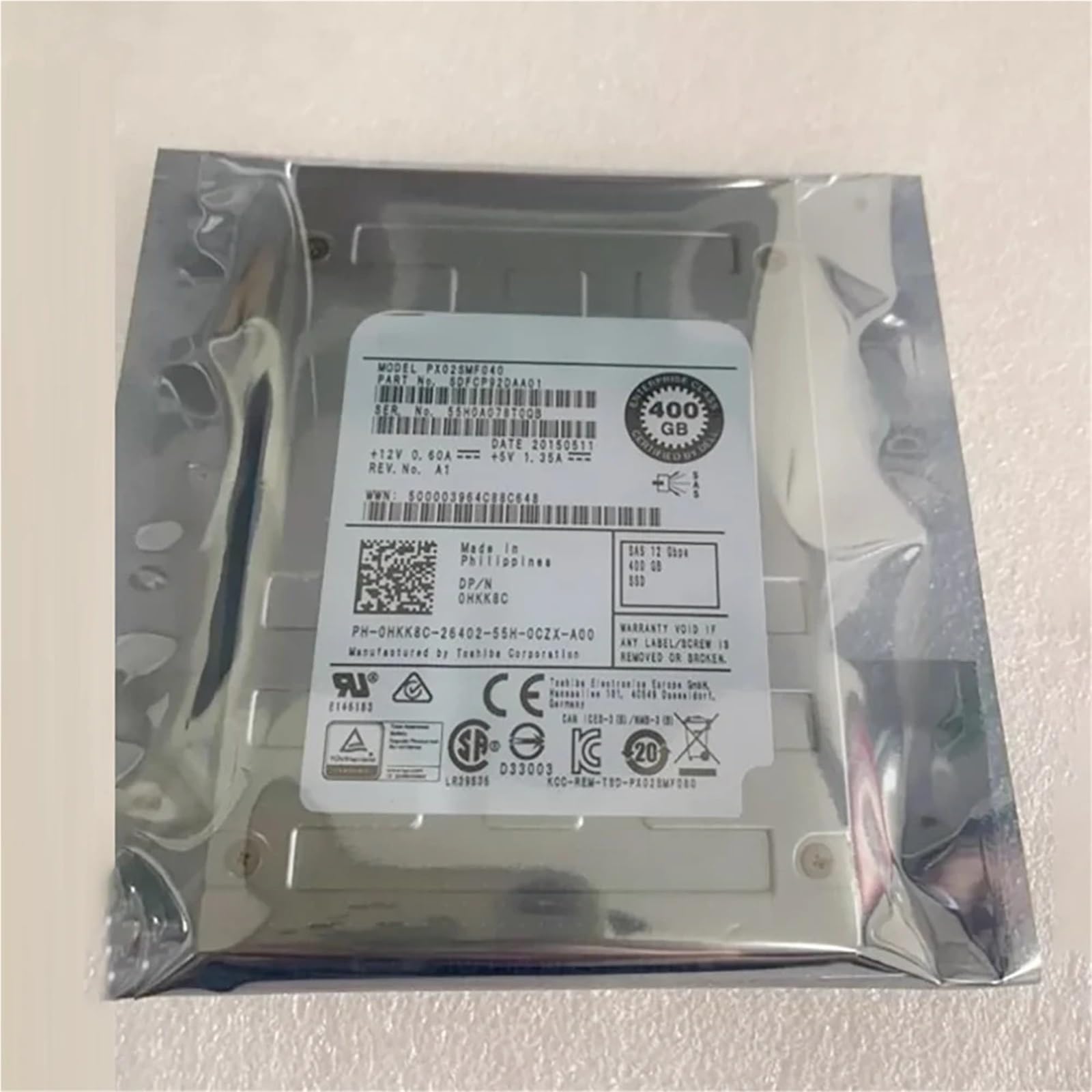 Do dysku twardego 400G SAS SSD 12G 2,5'' HKK8C PX02SMF040 | Do dysku twardego 400G SAS SSD 12G 2,5'' HKK8C PX02SMF040