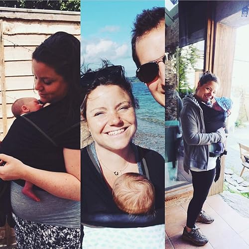 Miniatura 12 de We Made Me Flow, portabebés súper elástico, fresco y cómodo, lavanda (paquete de 2)