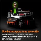 WORX Landroid Vision L1300 Robotic Lawnmower WR213E.1 for Gardens up to 1300 m² - Intelligent Robotic Lawnmower without Boundary Cable - WiFi & Bluetooth - Active Obstacle Avoidance with AI Technology - 8