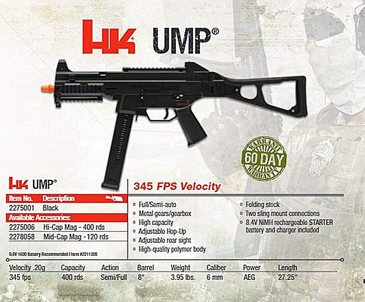 HK Heckler & Koch UMP Automatic 6mm BB Rifle Airsoft Gun