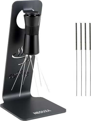 NEOUZA Adjustable WDT Tool Magnetic Stand 6+4 Needles Espresso Stirrer