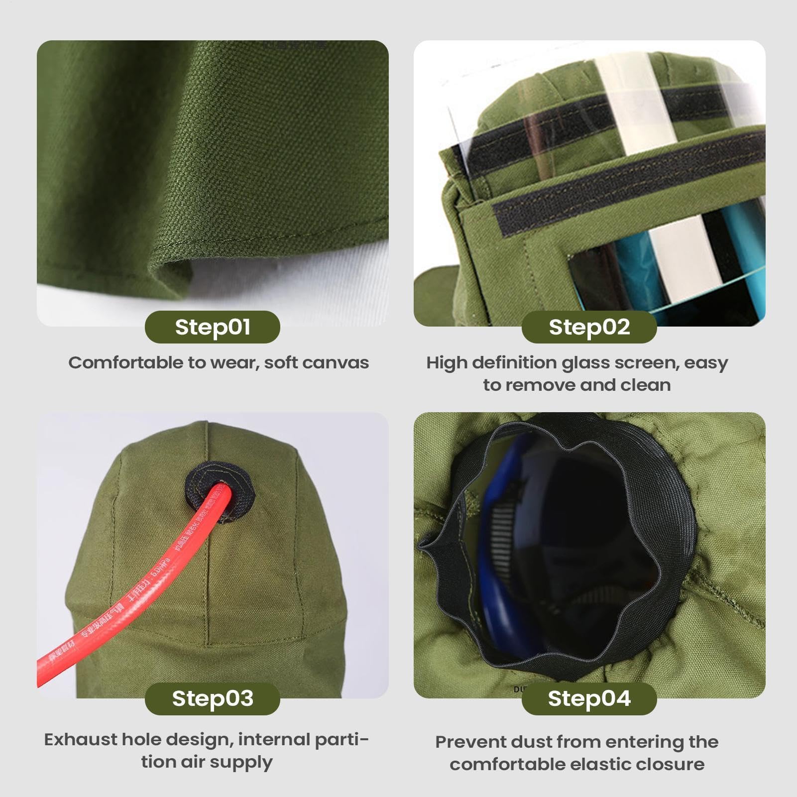 Mascarilla contra el polvo, escudo de seguridad antivaho para transparente | Máscara anticenizas volcánicas de cara completa para barrera de piel y cabello en rescate de supervivencia e incendio