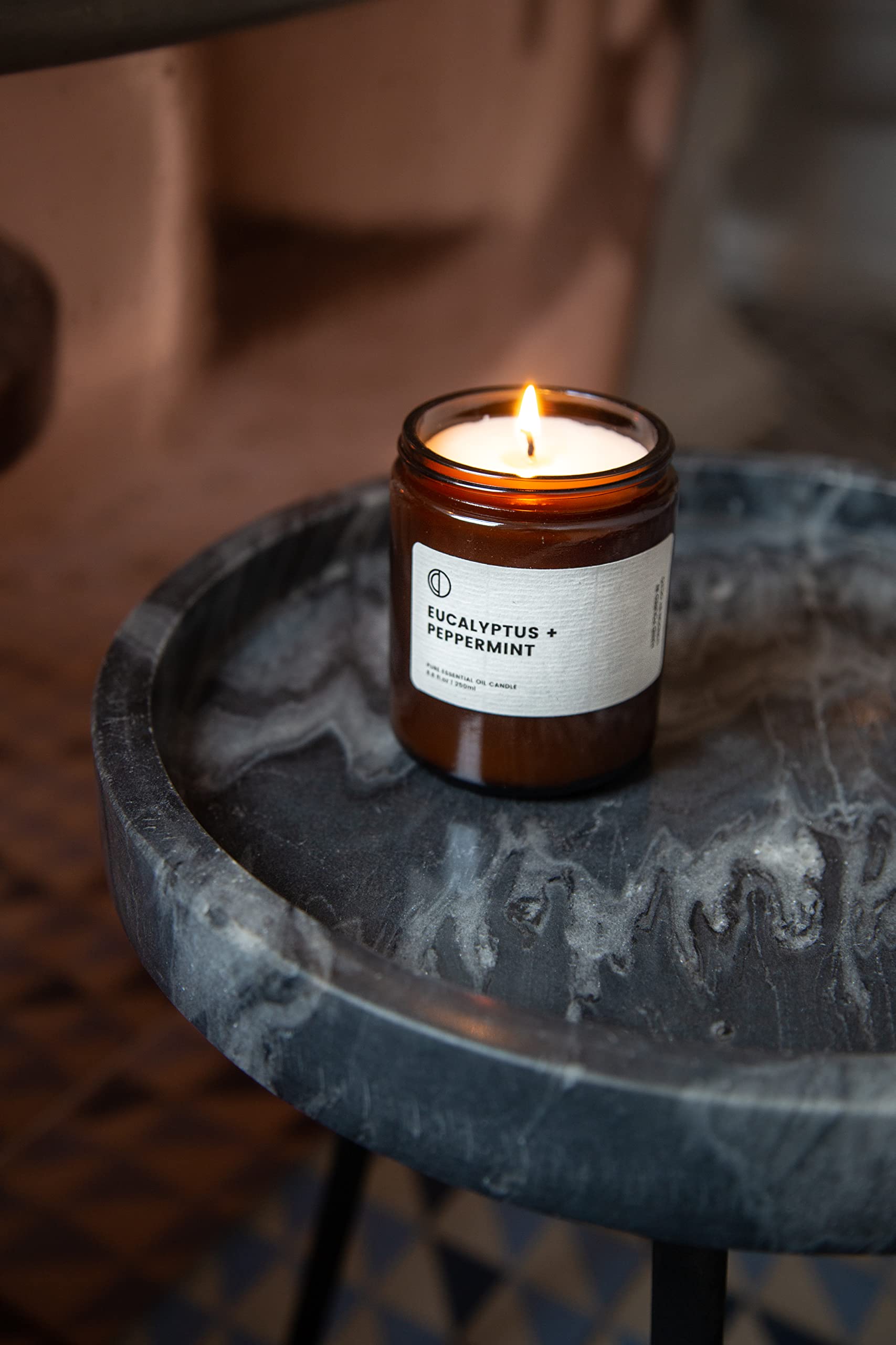 OCTO Eucalyptus + Menthe poivrée | Bougie Parfumée naturelle à la cire de soja et huiles essentielles 250ml