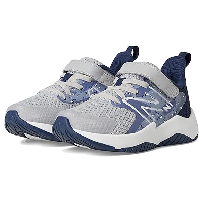 New Balance Kids Rave Run v2 Bungee Lace with Top Strap (Little Kid/Big Kid) Kids Shoes Raincloud/Dream State/Nb Navy