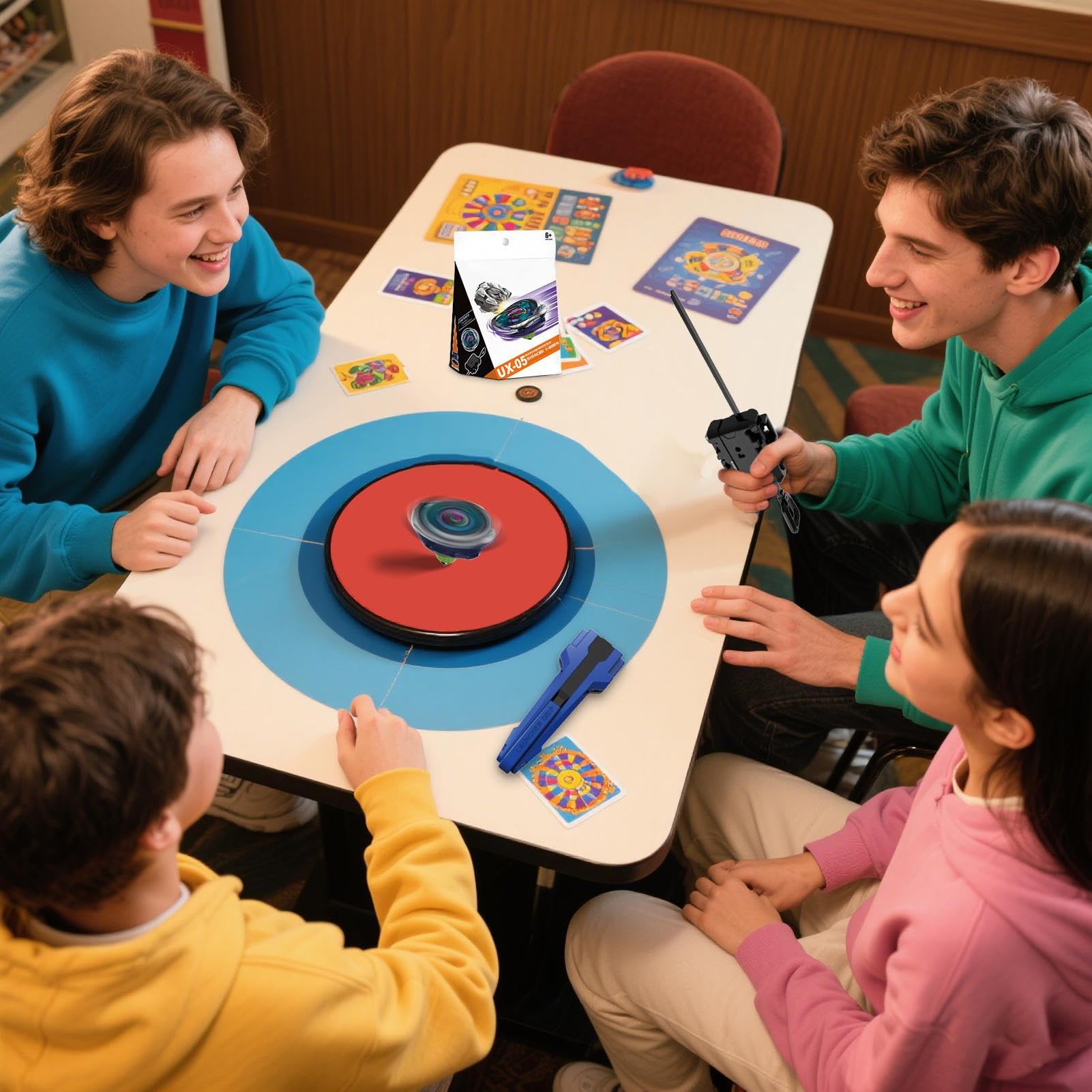 Jeu de Toupie Battle | Jeu Interactif de Toupie avec Lanceur | Toupie Gyroscopique Interactive avec Lanceur - Jouet Ludique pour, Jeux en Extérieur et Aventures au Stade Jeu de Toupie Battle | Jeu Interactif de Toupie avec Lanceur | Toupie Gyroscopique Interactive avec Lanceur - Jouet Ludique pour, Jeux en Extérieur et Aventures au Stade
