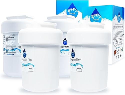Paquete de 4 filtros de agua de repuesto para refrigerador General Electric GSH25JSRFSS - Compatible con cartucho de filtro de agua de refrigerador
