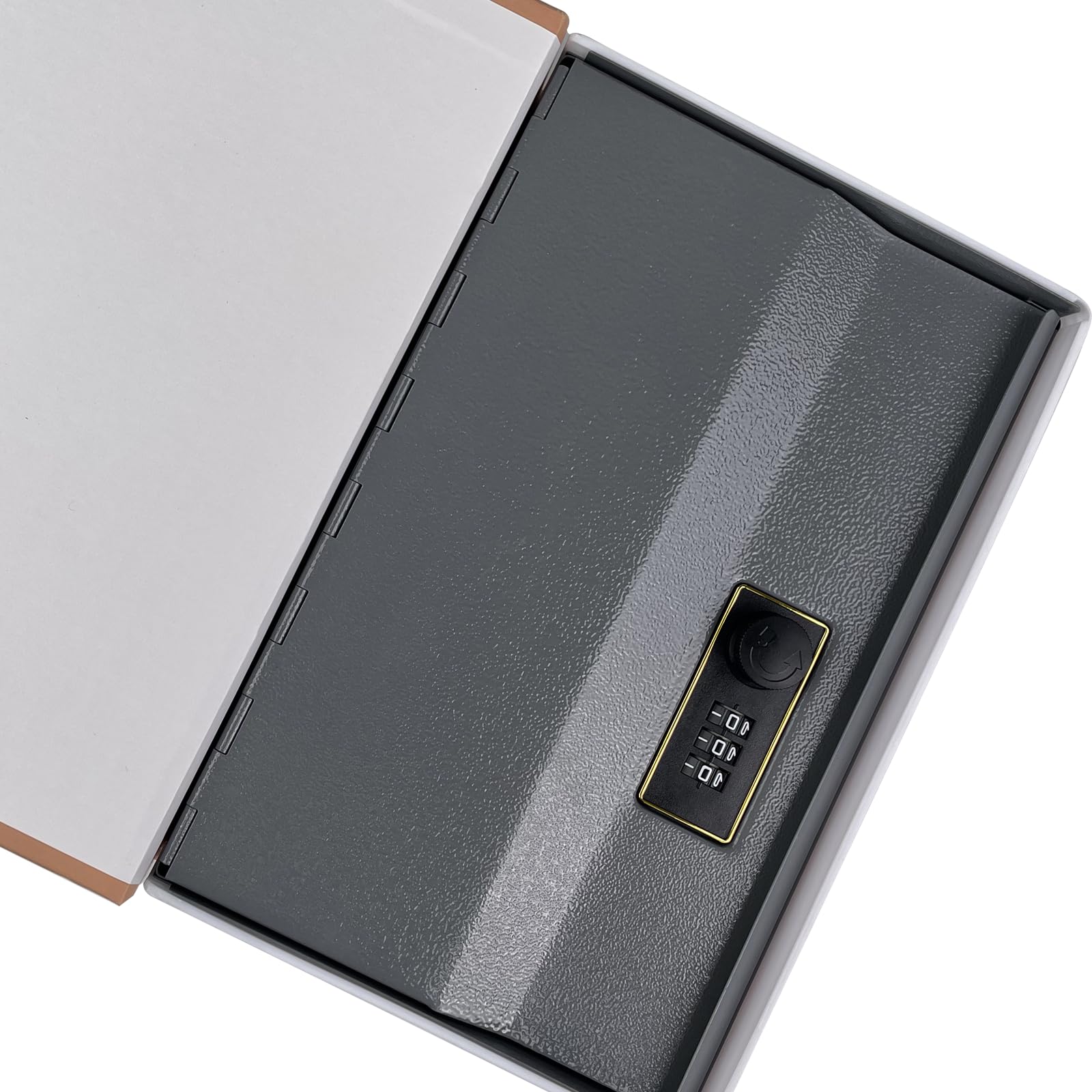 Buchsafe Tresor, Safe Aufbewahrungsbox Mit Zahlenschloss (24 x 16 x 5,5 cm), Versteck, Tresor für Zuhause, für Schlüssel, Geld, Dokumente, Bargeld, Schmuck, für Büro und Zu Hause