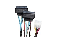 Vista 2 de Adaptador de 74 pines a 2 pines con alimentación, 29.5 in (Broadcom MPN 05-60005-00, CBL-SAST-09533) )