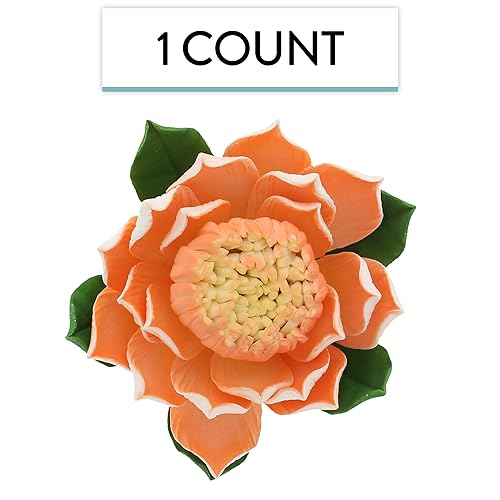 Miniatura 3 de Global Sugar Art Protea - Flores de pastel de azúcar, color durazno grande, 1 unidad por el chef Alan Tetreault