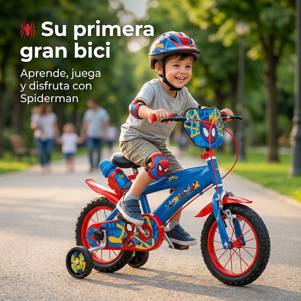 TOIMSA Fahrrad 30,5 cm Spiderman Huffy (3/5 Jahre)