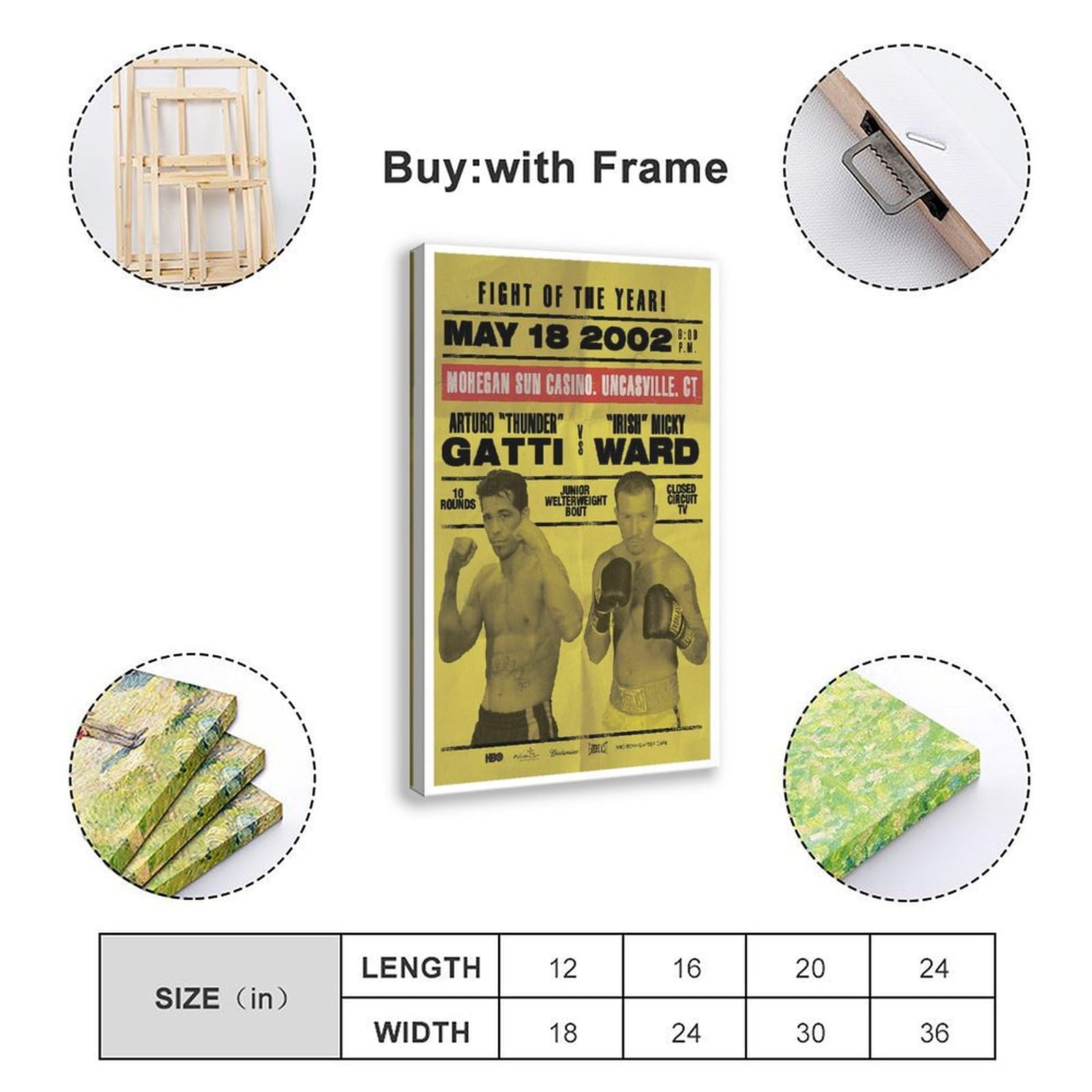 Arturo Gatti & Micky Ward Kunstdruck - A4 Hochglanz, Premium Qualität