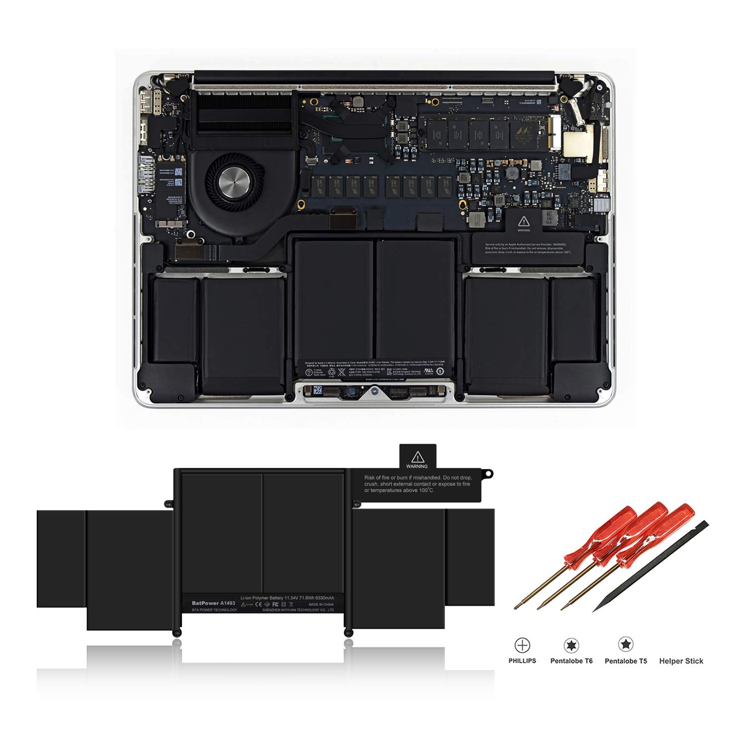 Amazon.com: BatPower A1493 Replacement Laptop Battery for