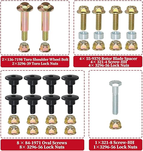 Miniatura 5 de 99-9313 Palas sopladoras de nieve con raspador 133-5585 121-6622 Kit de accesorios para cinturón que reemplaza 55-9250, 55-9251, 88-0771, 125-1128