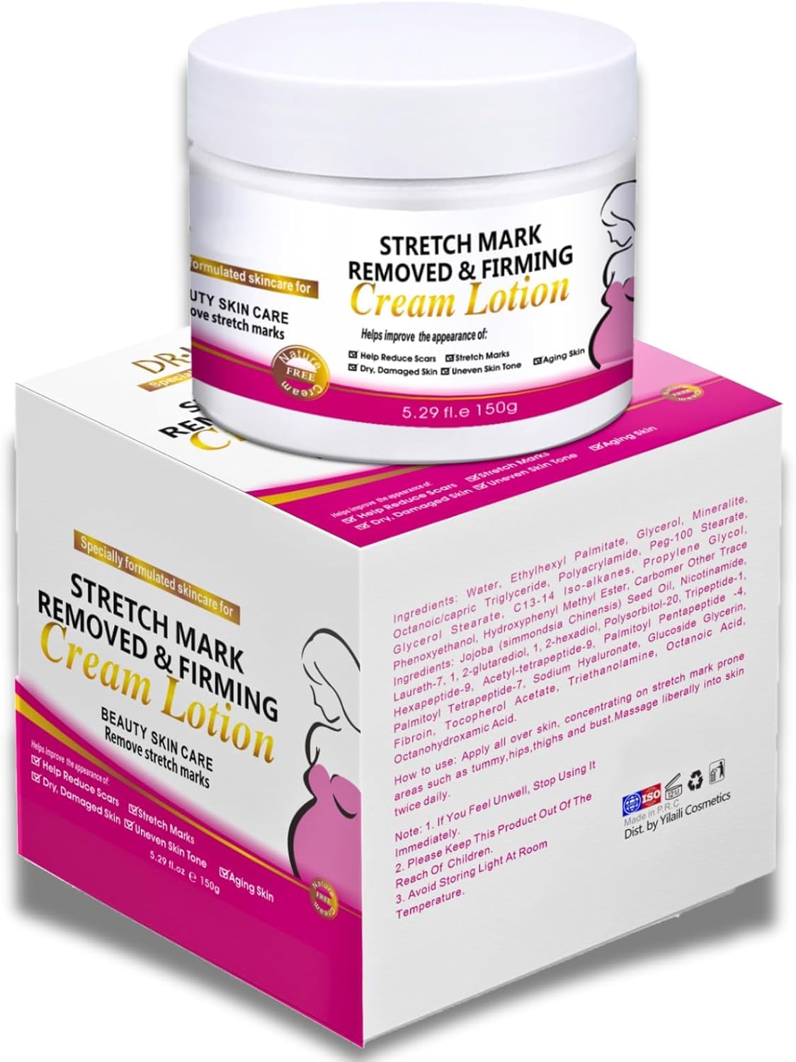 NALACALScar Removal and Stretch Mark Cream, Pregnancy & Anti-Aging Moisturizer for Effective Scar Repair – Silicone Scar Gel (150g) for New and Old Scars, Including C-Section, Stretch Marks