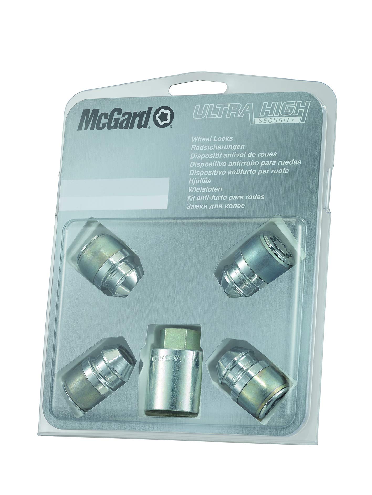 McGard 24154SL Dispositif antivol de roues et de pneus Ultra High Security à assise conique SW21 Filetage M12 x 1,25 Longueur 32,5 mm