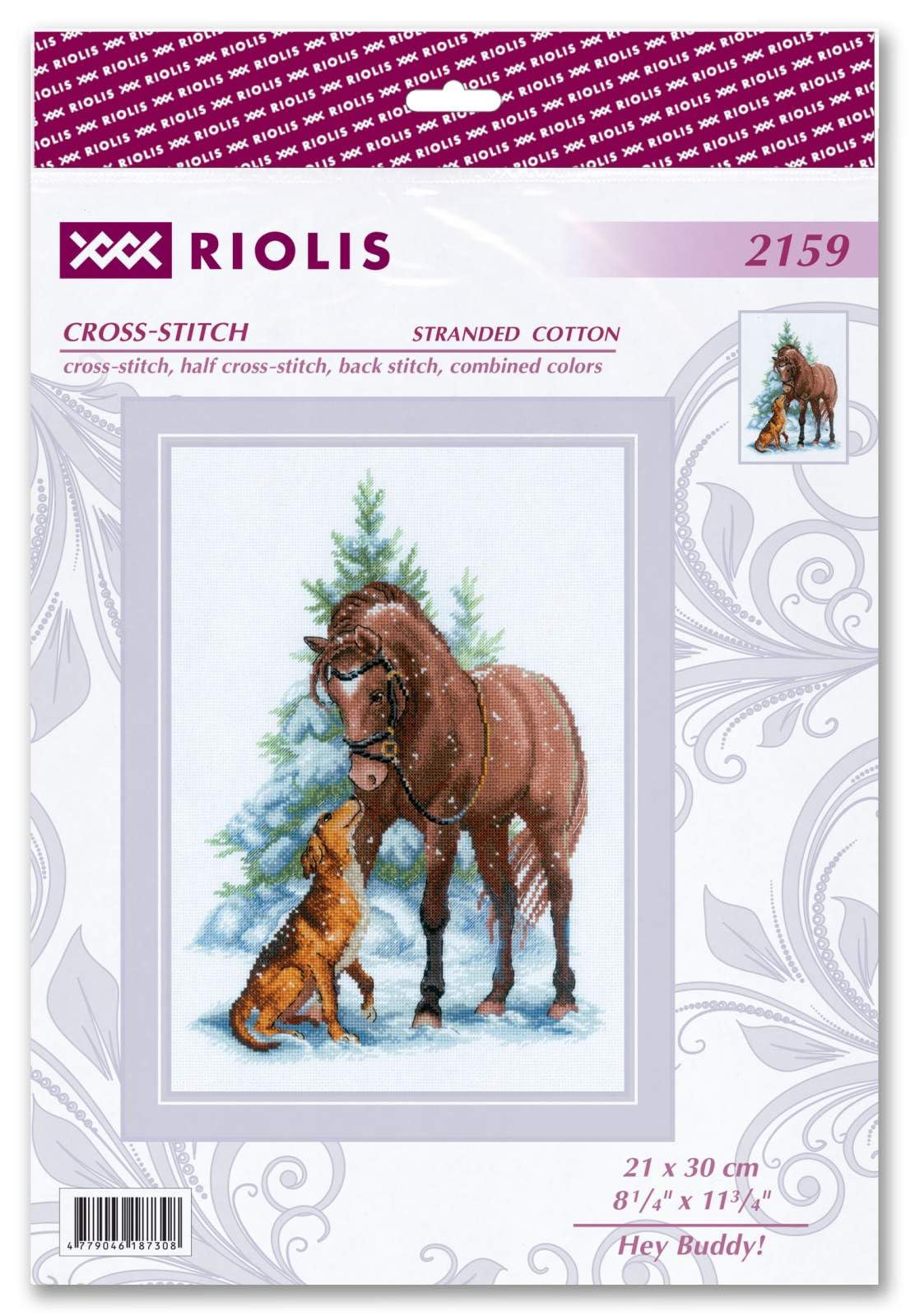 RIOLIS - Ehi amico! 2159, Punto croce 21x30cm, Punto croce kit da ricamare, Disegni da ricamare, Embroidery kit, Set punto croce, Kit ricamo punto croce