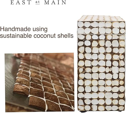 Miniatura 46 de East at Main Mesa auxiliar cuadrada – 16.6 pulgadas de ancho x 16.6 pulgadas de alto, sala de estar, entrada, espacios pequeños, mesa de decoración