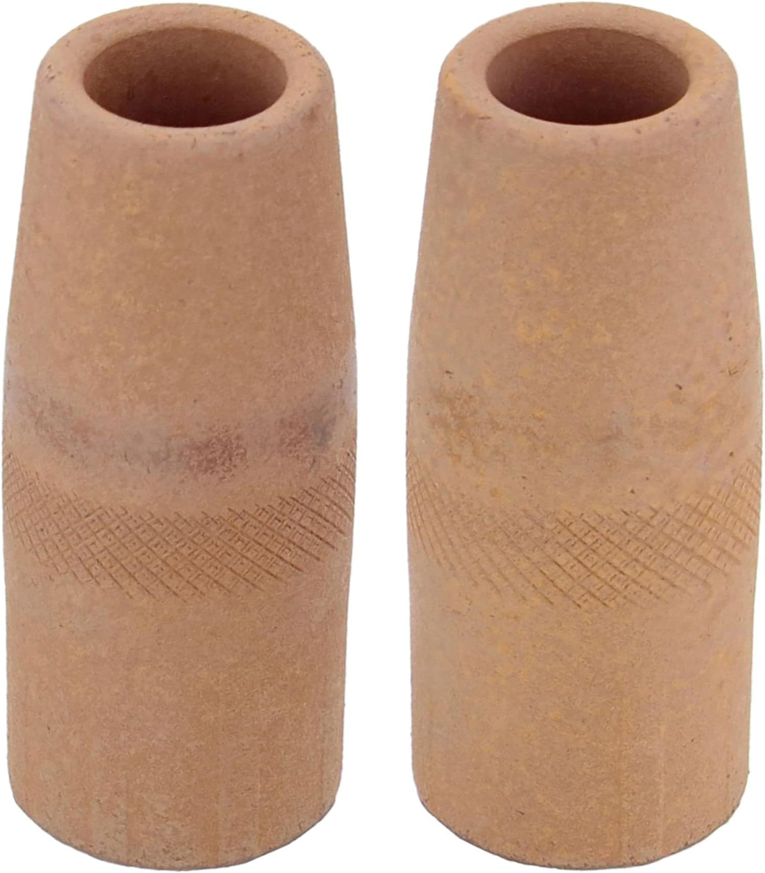 Walter Welding Nozzle 2pc Set - 1/2in Diameter Pre-Coated Ceramic E-Weld Nozzles Lincoln Style 250L and 350A Capability