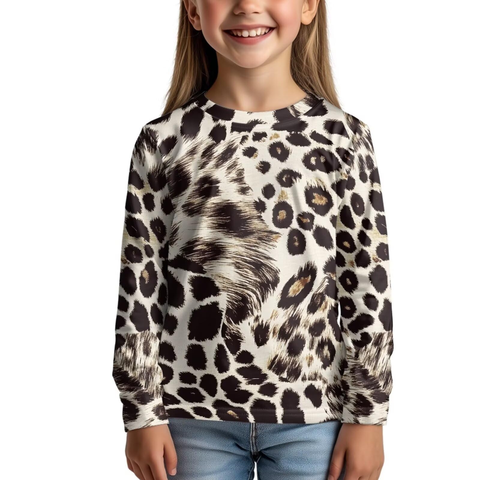 Uourmeti Girls Graphic Tees Long Sleeve T Shirts for Teens Casual Tshirts Junior Sportswear Fall Tops