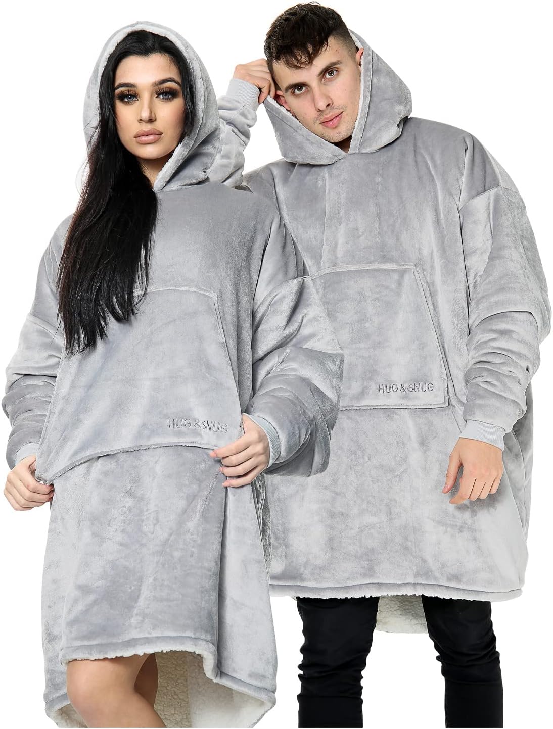 GC GAVENO CAVAILIA Oversized Hoodies For Women UK, Fluffy Blanket Hoodie Sherpa Snuddies Women, Fleece Wearable Blanket Men Snuddie Udie