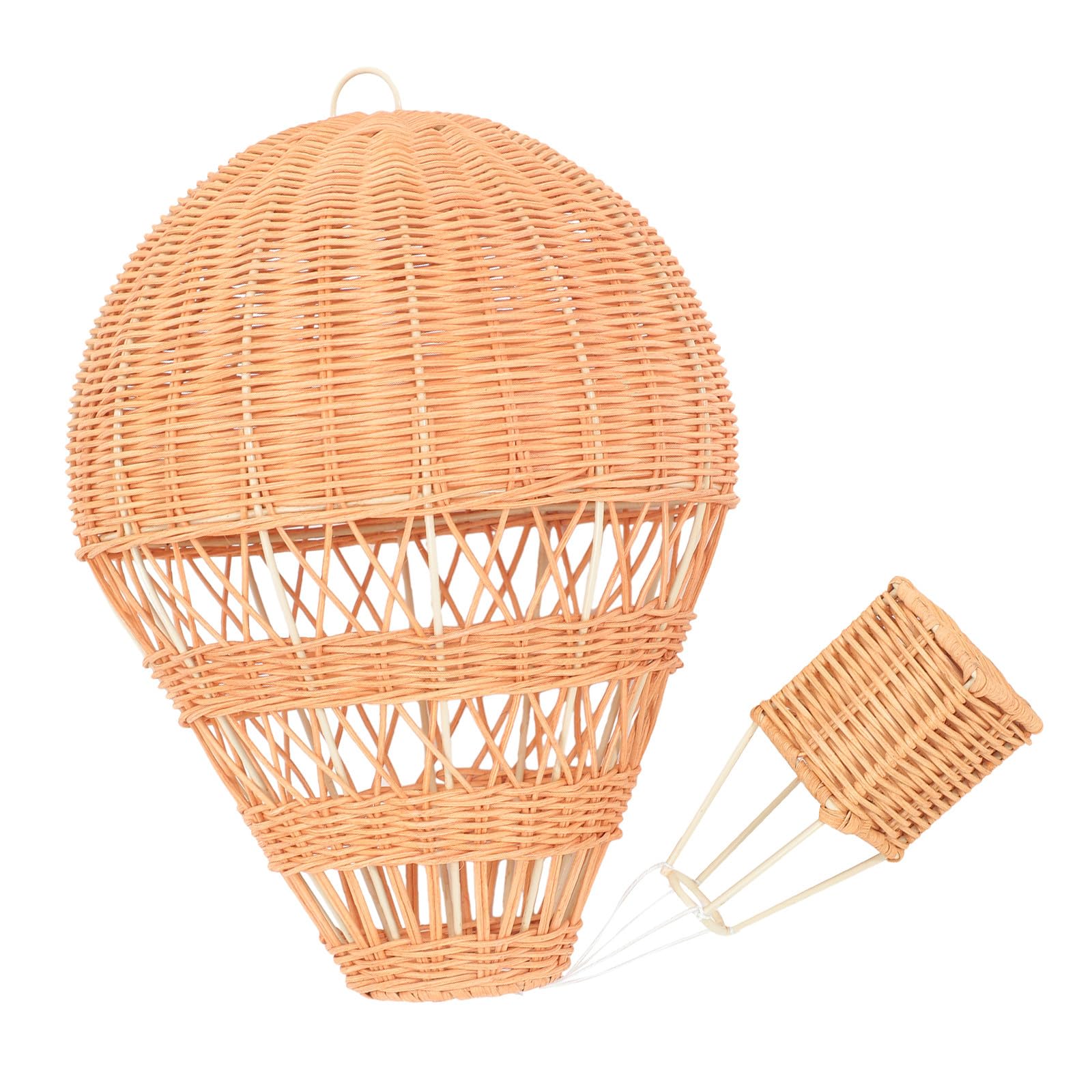 Montgolfière rotin DOITOOL veilleuse d'ambiance pour rassurer bébé