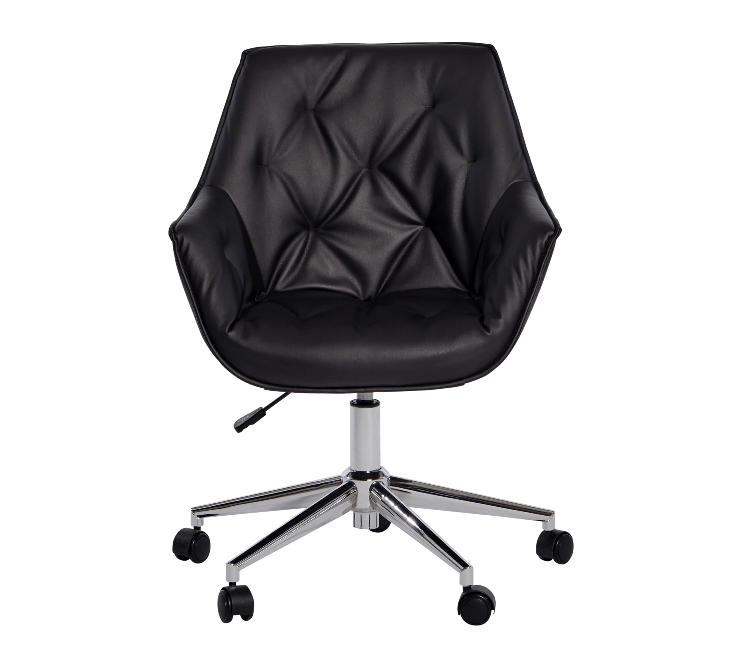 Jahnke LUX C 150 E Eckschreibtisch, 2 Schubladen,114,8 x 140 x 74 cm, Kerneiche/Graues Glas