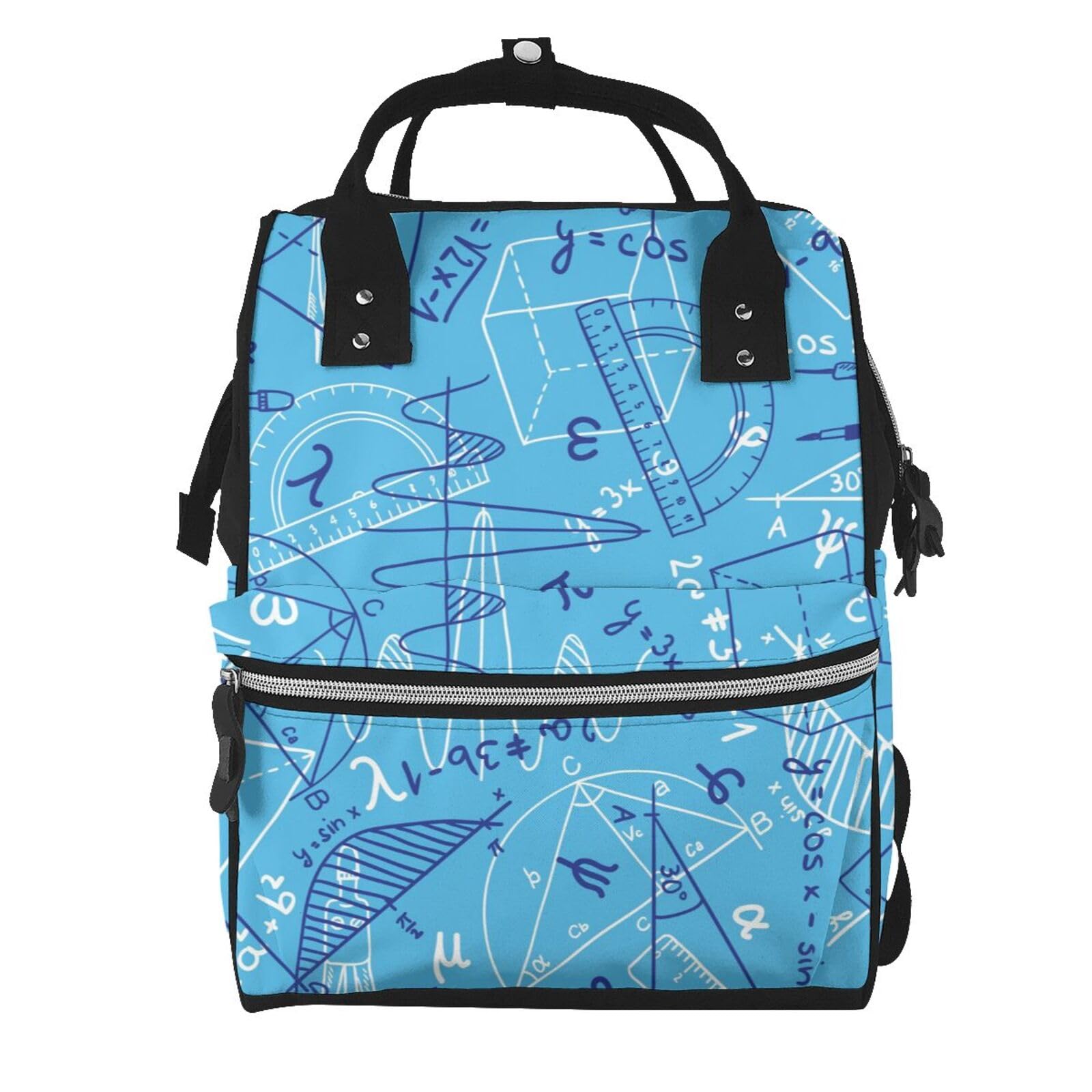 Sac à dos à couches géométrique multicolore taille unique pour parents - 7