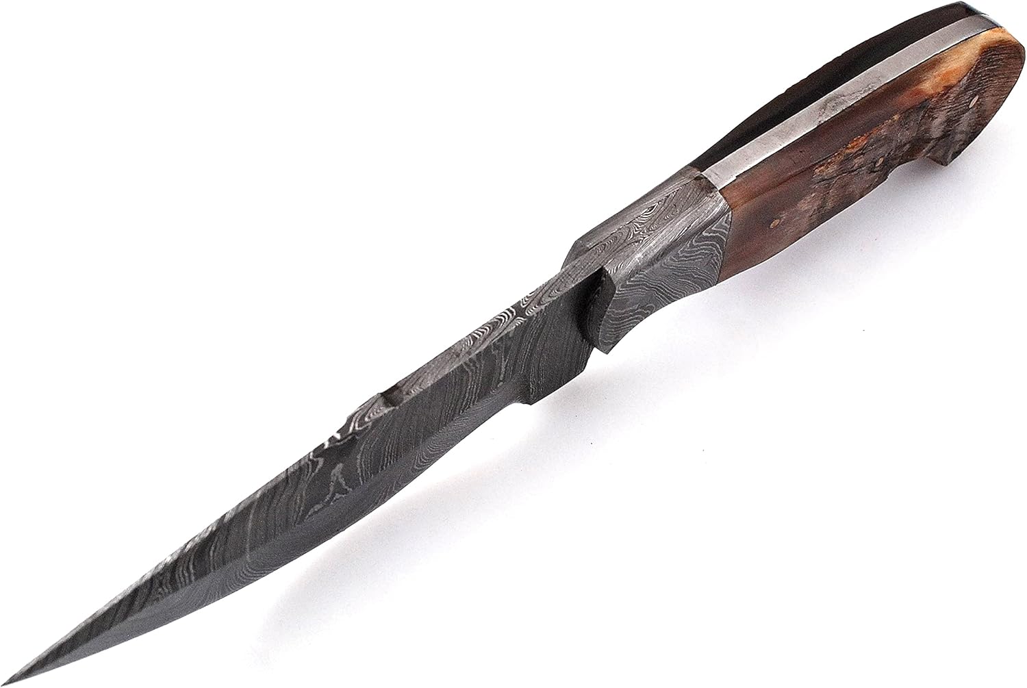 Knives for less DHR-1028 Custom Hand Made Damascus Hunting Knife With Ram Horn Scale : Sports & Outdoors