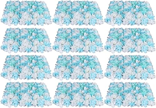 Panel de pared de flores, telón de fondo floral, 6/12 piezas de rosas artificiales para bodas, fiestas, guardería, habitación de bebé, hogar,