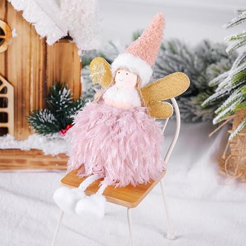 Miniatura 3 de FZBNSRKO 3 adornos de ángel de Navidad para árbol, adornos de muñeca de felpa para muñecas de Navidad, decoración colgante, colgante de muñeca de