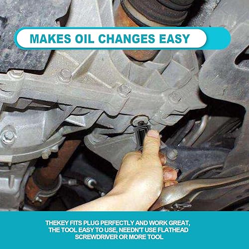 Miniatura 6 de Paquete de 6 tapones de drenaje de aceite y 1 herramienta de eliminación de drenaje de aceite compatible con Volkswagen 1.8L 2.0L reemplazo de