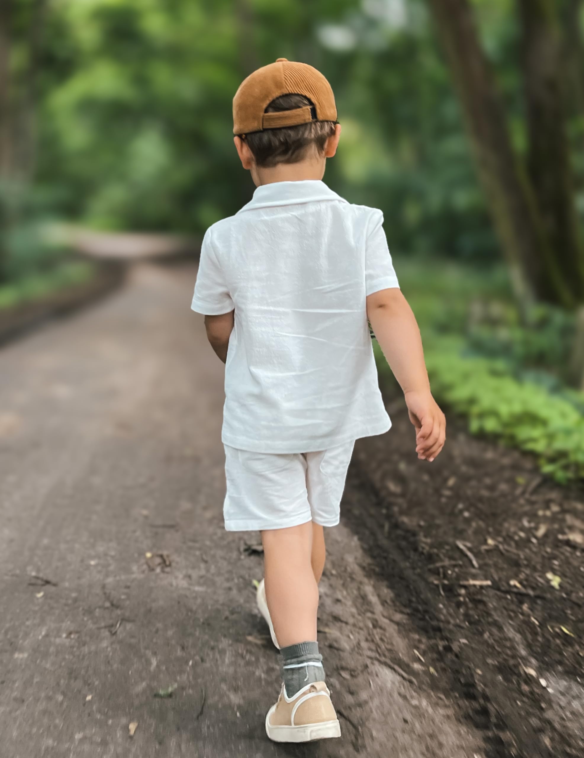 Volunboy Ensembles de Vêtement Bébé Garçon, Manches Courtes Shirt avec Short 2 Pièces Tenue d'été pour 1-4 Ans