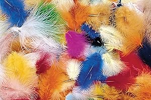 Creativity Street Assorted Marabou Color Feathers For Crafts