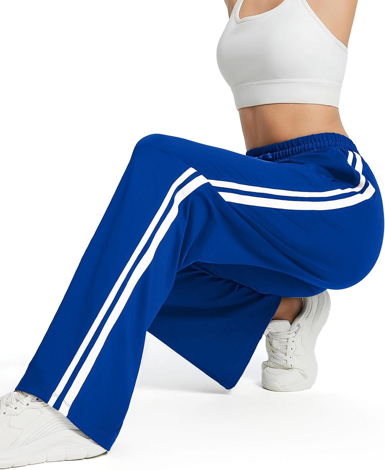Tapata Women's 28/30/32/34/36 Inseam Track Pants Loose Straight Leg Jogging Sweatpants Warm-Up Sports Athletic Running
