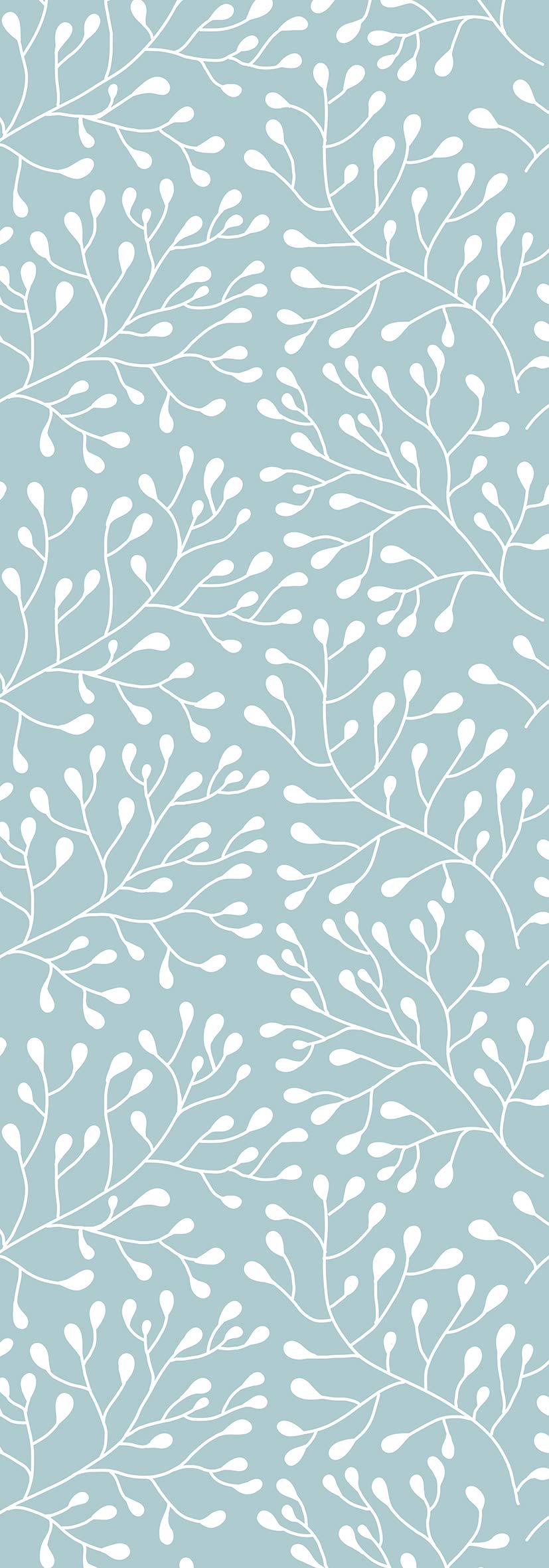 Vinile Adesivo Decorativo Per Frigo 60x200 Cm - Rami Blu Antracite - Speciale Senza Bolle, Facile Da Applicare - 6