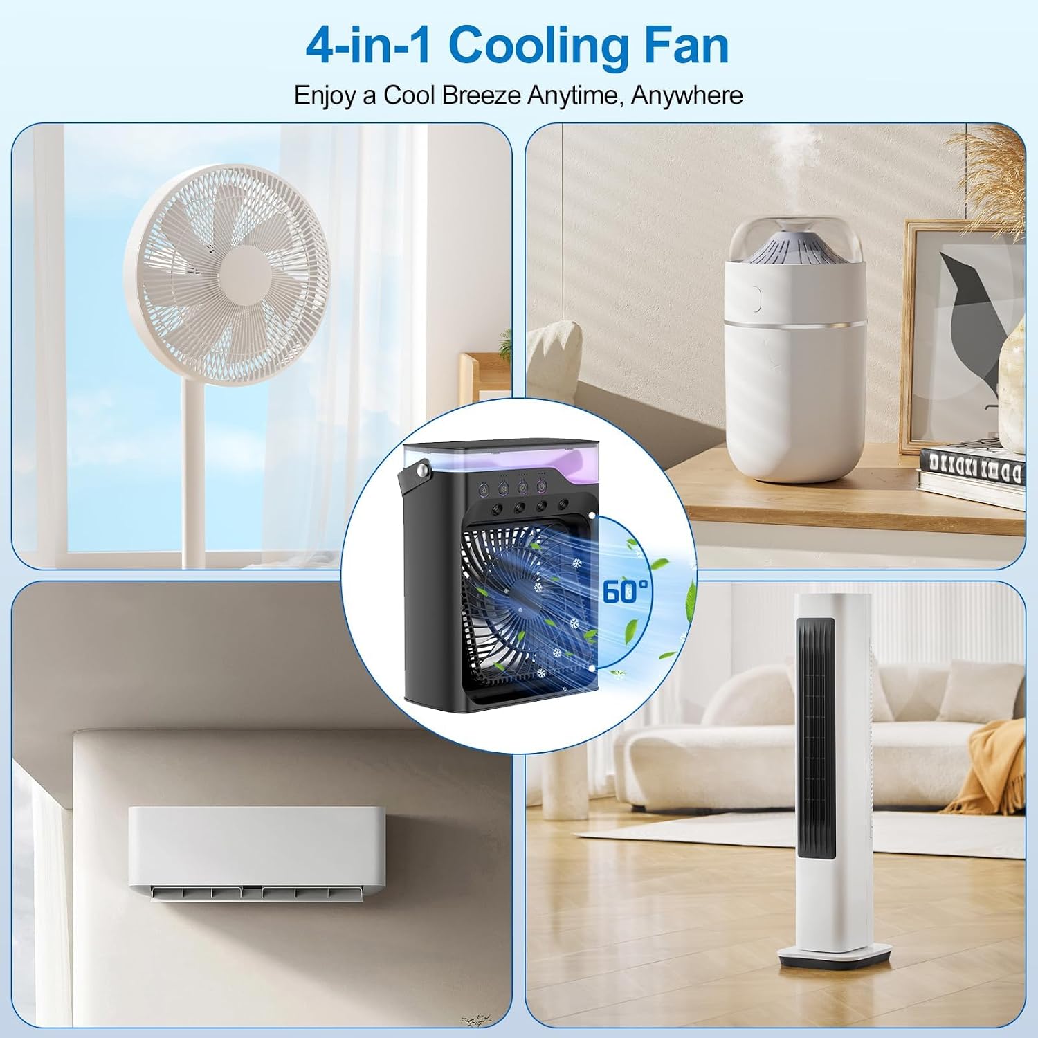 Portable Air Conditioners, Personal Cooling Fan