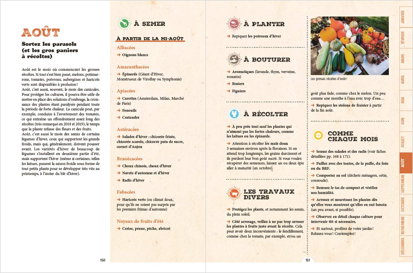 Réussir son potager bio en partant de zéro – Calendrier des cultures mois par mois, fiches pratiques des légumes les plus cultivés, culture sur sol vivant, permaculture