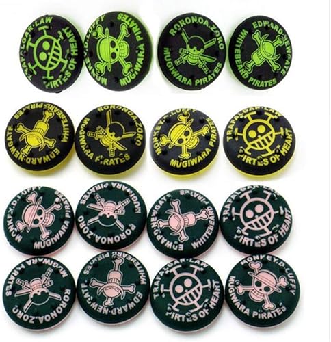 Miniatura 3 de 4 en 1 analógico, joystick de goma de silicona con tapa de pulgar y agarre para el pulgar de la piel, empuñaduras de palanca de mando para PS4, PS3,