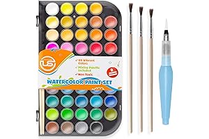 Liquid Watercolors for Kids Washable Watercolor Paint Set with Palette
