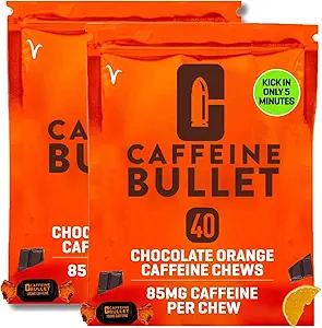 Caffeine Bullet Chocolate Orange 85mg Caffeine per Chew