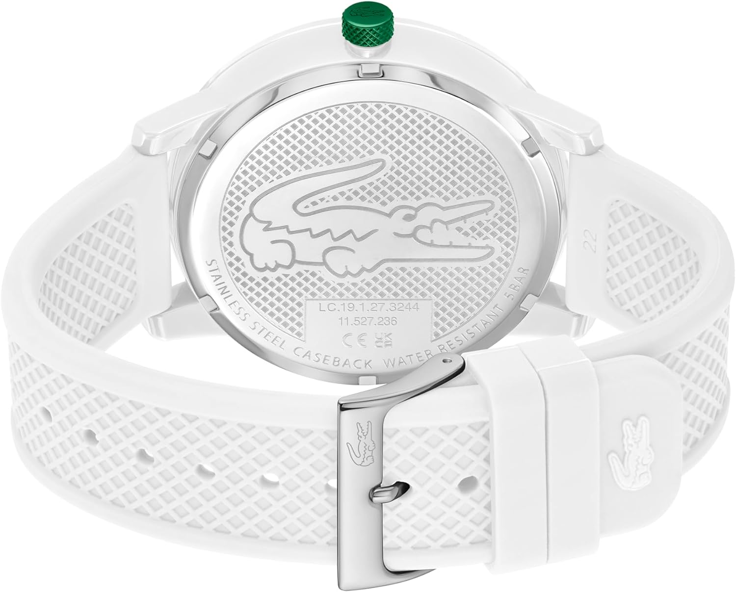 Lacoste L.12.12 Hero Men's Quartz Watch - 48 MM Dial - Silicone Wristband - Water Resistant up to 5ATM/50 Meters - Iconic Design - Image 3