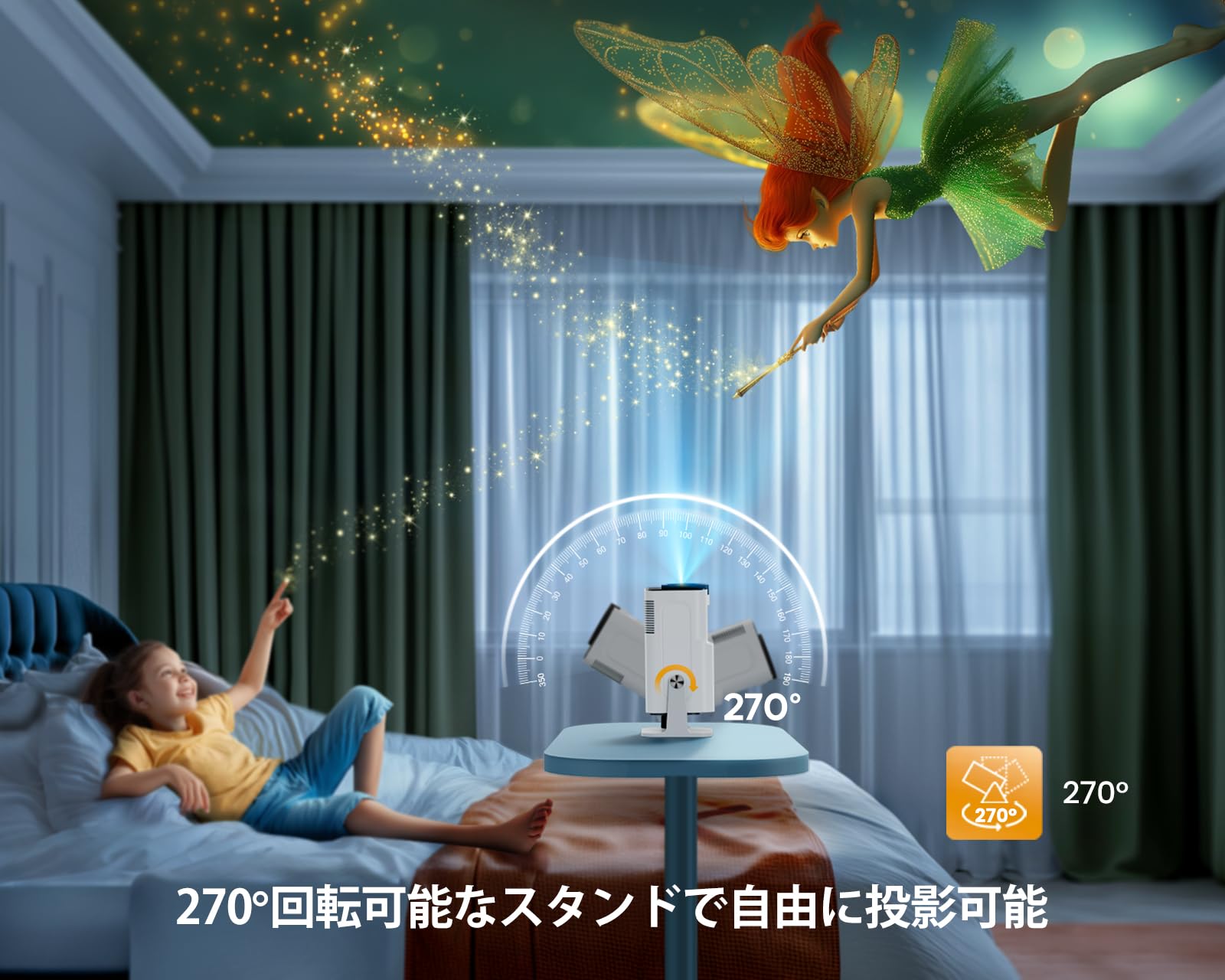 Amazon.co.jp: 【真1080P·短焦点】TOPTRO プロジェクター小型