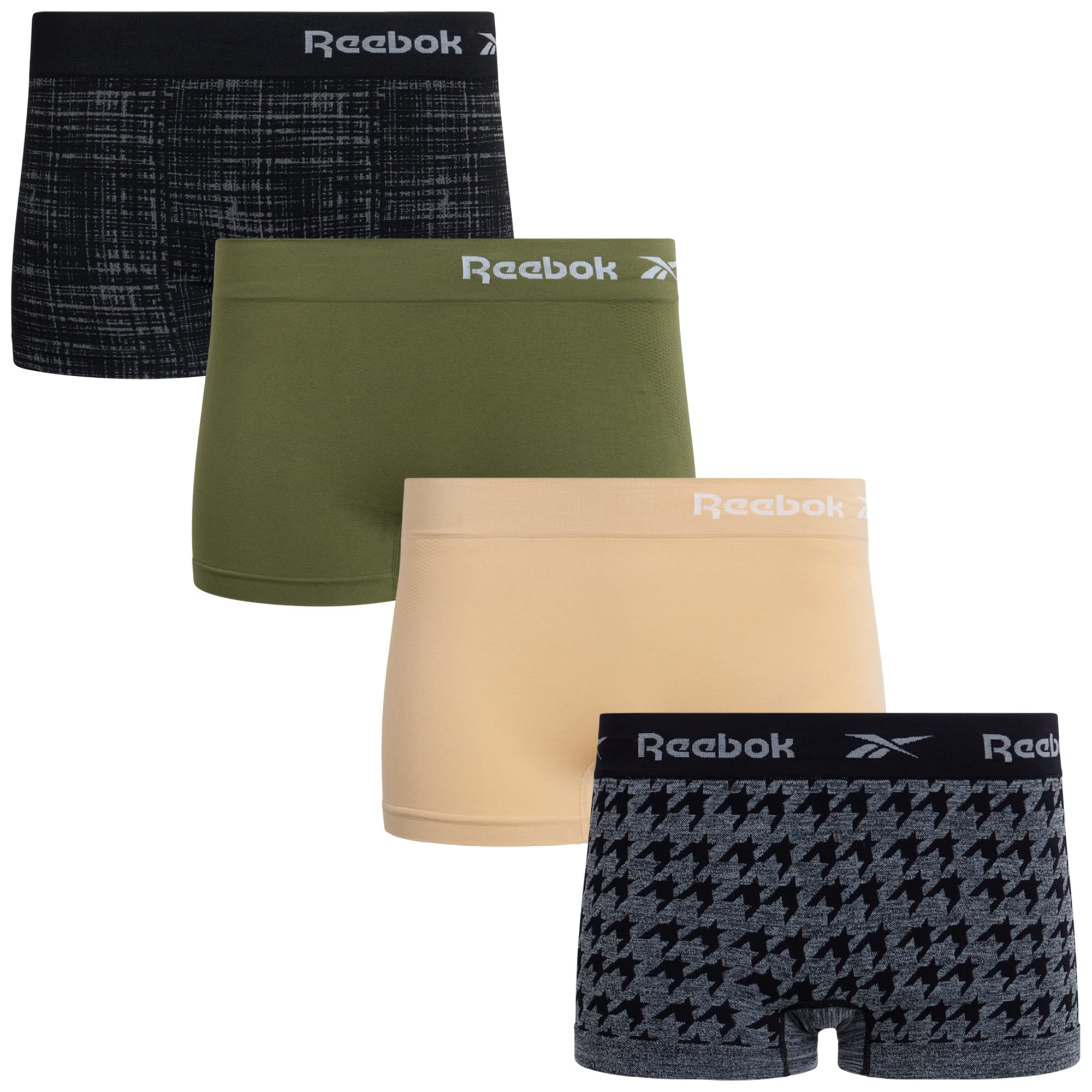 Reebok Women's Underwear - Seamless Boyshort Panties (4 Pack)
