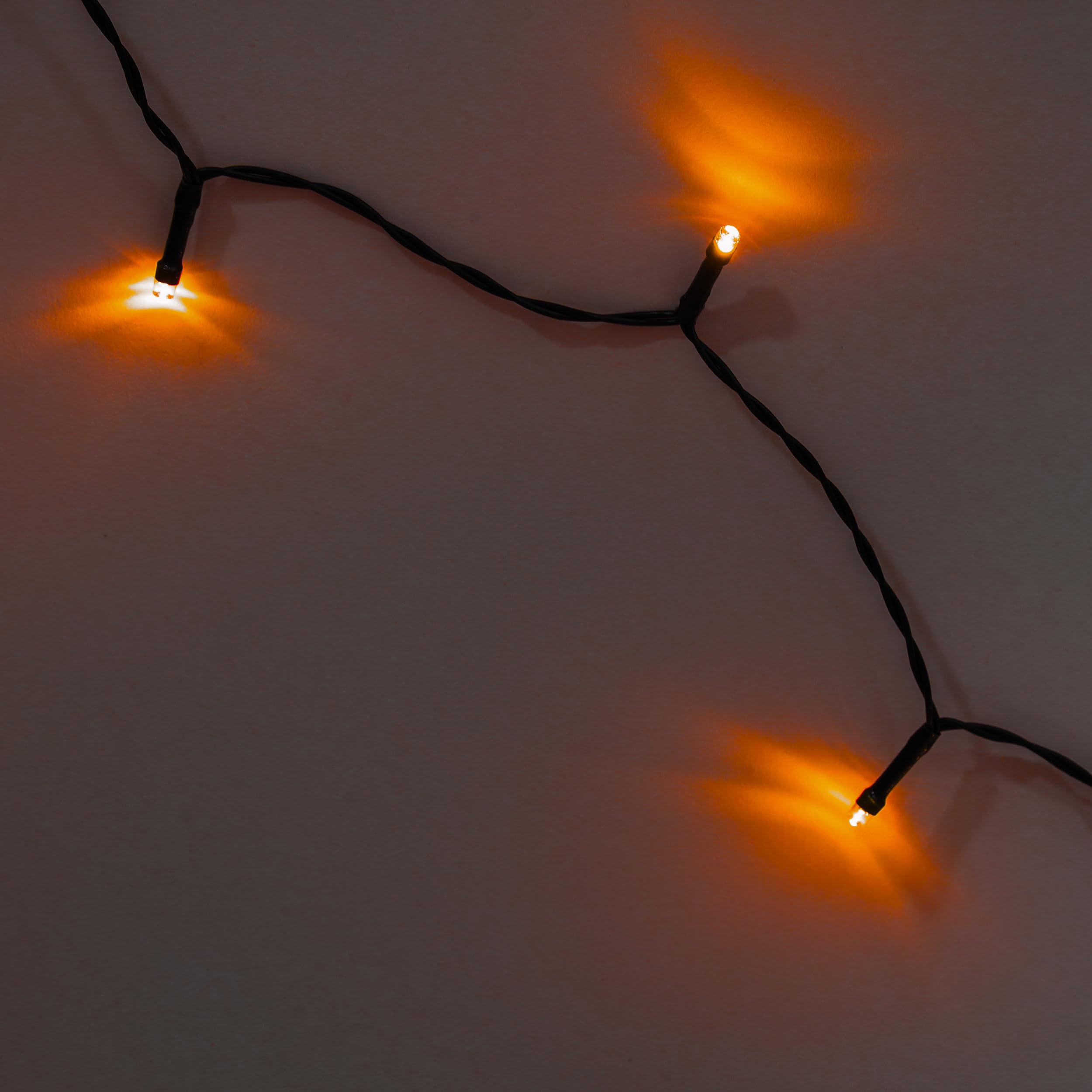Esotec Solar LED-Lichterkette, 200 LEDs bernsteinfarben, 20m LED-Kette, LiFePO4 Akku, Solarmodul, Weihnachtsbeleuchtung outdoor, Gartendeko, winterfest, wetterfest 102569
