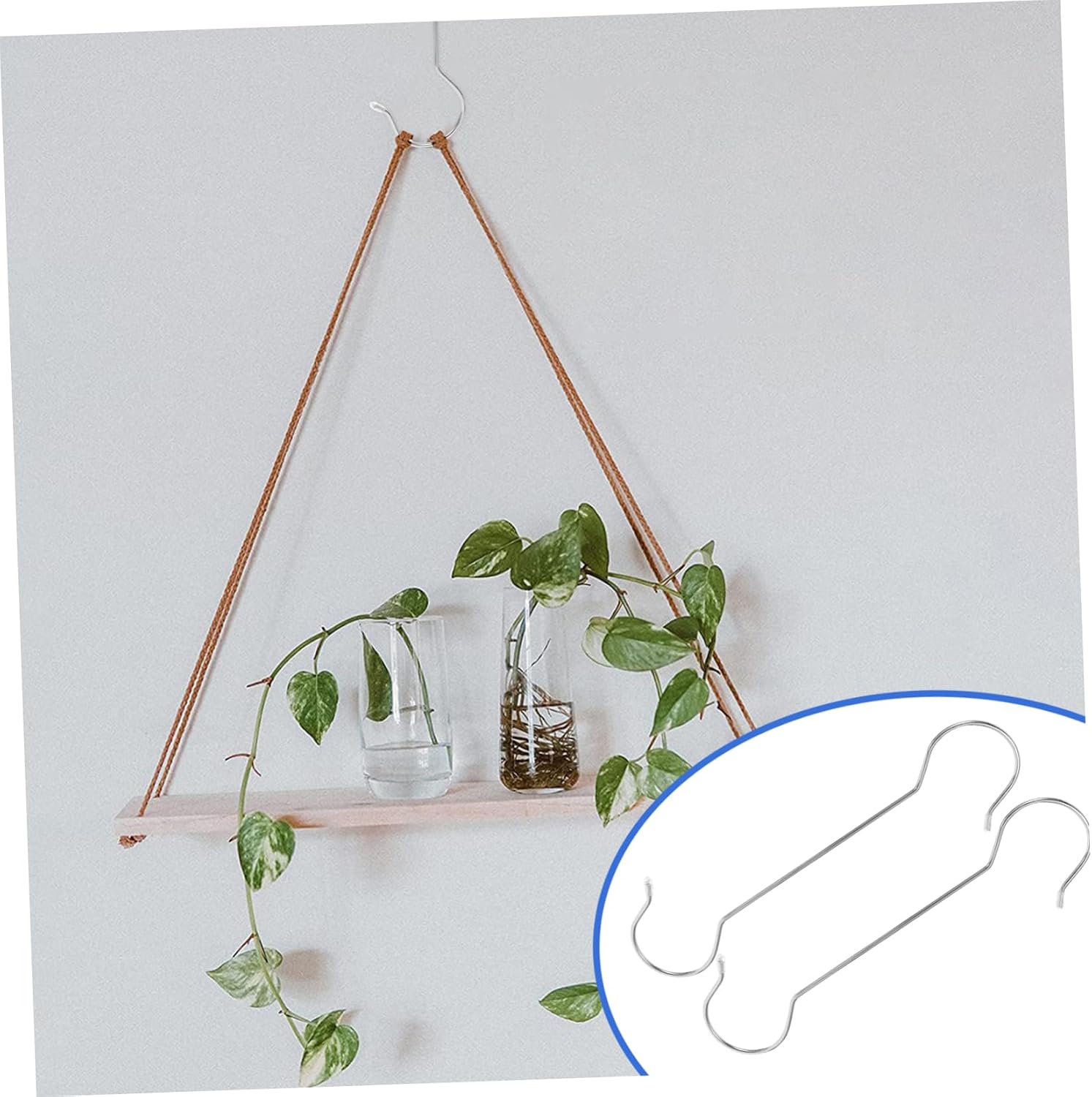 balacoo Professional 10pcs Planter Hooks Stainless Steel S-Shaped Garden Hanger Bird Feeder Outdoor Hanger Plant Hanger Hook