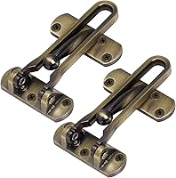 Vista 8 de Cerradura de puerta de seguridad para el hogar, paquete de 2 cerraduras de seguridad para puerta delantera, cerraduras de refuerzo para el hogar