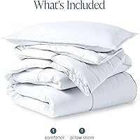 Vista 389 de Bare Home Comforter Set - King/California King Size - Ultra-Soft - Goose Down Alternative - Premium 1800 Series - All Season Warmth