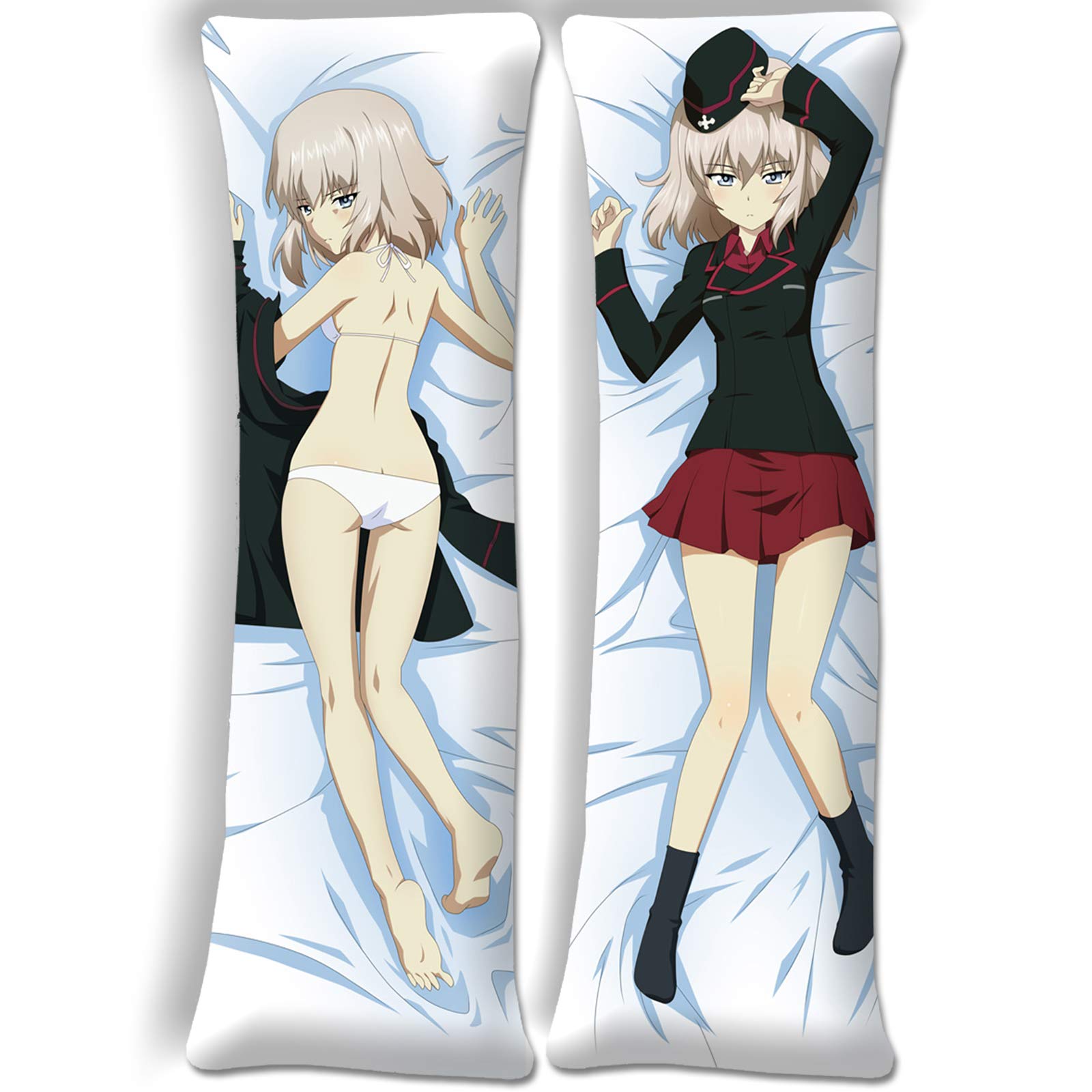 HappyShip Girls Und Panzer Erika Itsumi Dakimakura Anime 62.9 x 19.6in(160x50cm) Peach Skin Anime Bo